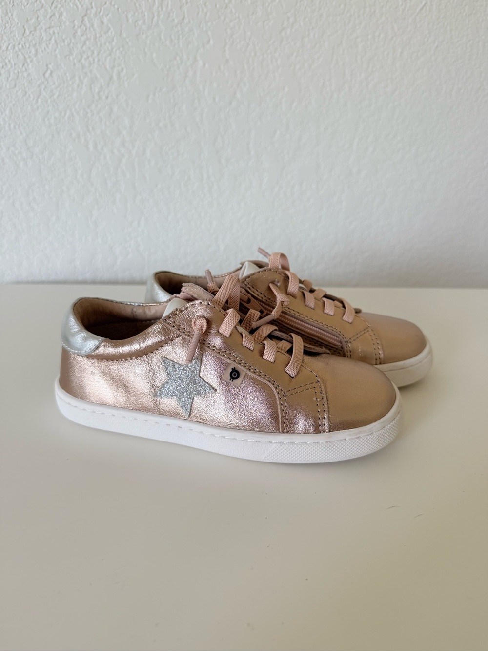 Old Soles Metallic Rose Gold Star Sneakers